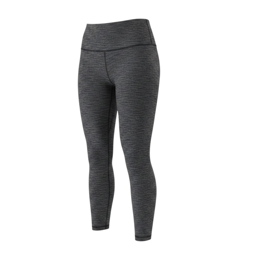 Lululemon Wunder Under Crop Leggings Space Dye Grey‎ Black W6AS9S Size 4